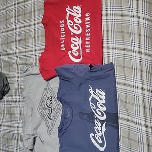 3 Mens Coca Cola tshirt